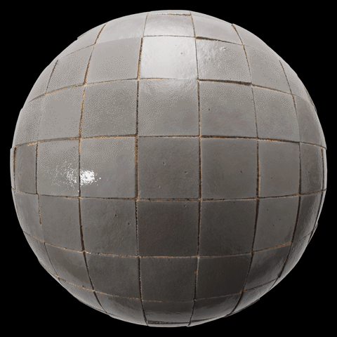 GLAZED Material Sphere Silver